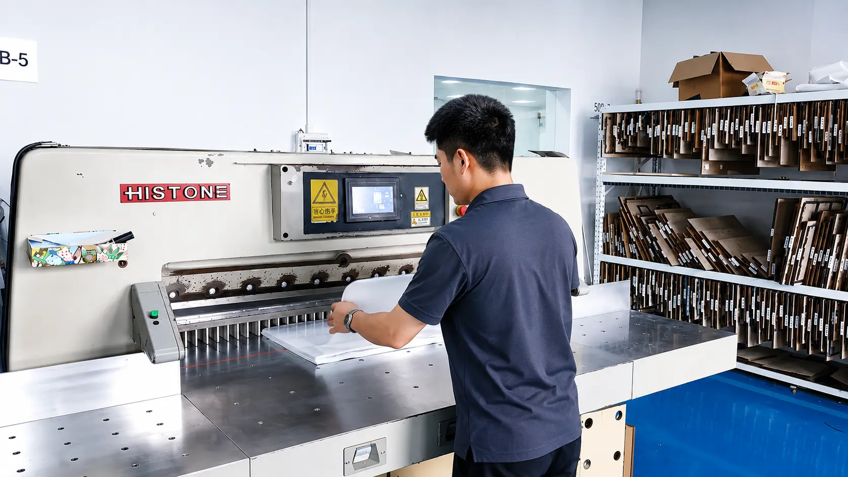 Paper Cutting at OnePlusOne Packaging factory