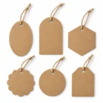 Premium paper tags for fashion packaging