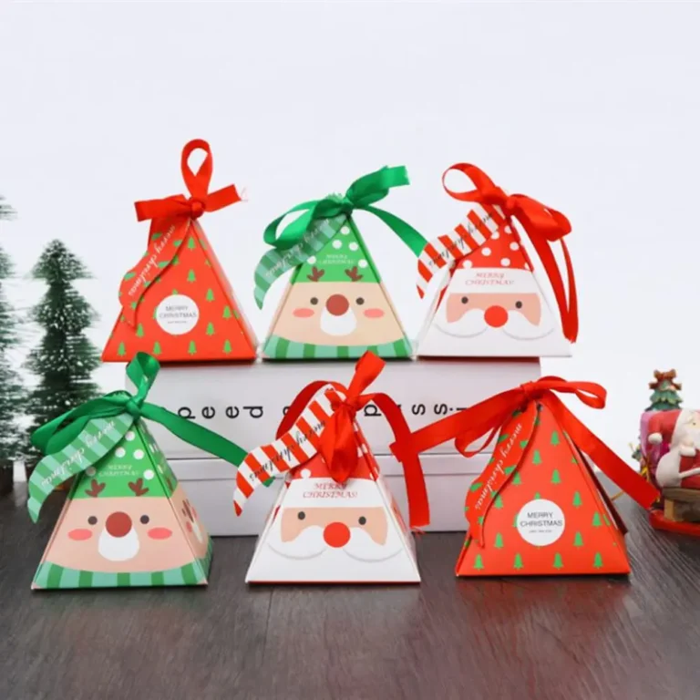 Wholesale Christmas favor packaging with ribbon