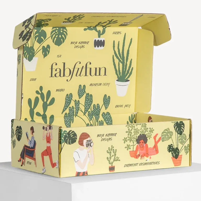 Branded clothing gift mailer packaging