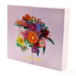 Luxury floral rigid packaging box