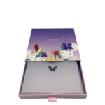 Floral-printed drawer box for scarves