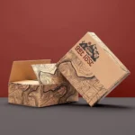 Printed logo kraft carton packaging box