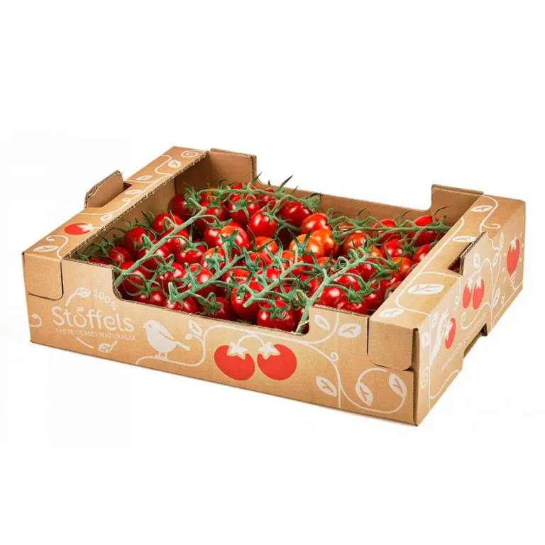 Custom fruit box for fresh produce display