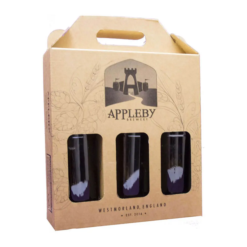 Bottle kraft wine packaging box