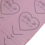 Custom printed pink packaging tissue paper