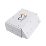 Orange white cosmetic mailer box