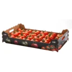Custom fruit box with gravity feed design