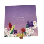 Printed scarf packaging box with ribbon