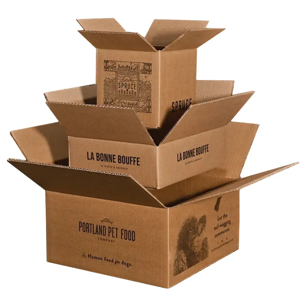 Wholesale corrugated kraft packaging box