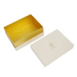 Custom white rigid jewelry gift box