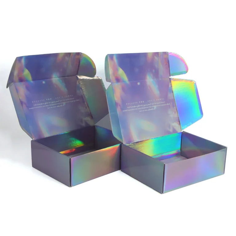 Luxury holographic cosmetics packaging box