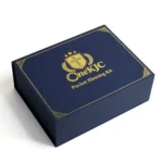 Custom magnetic rigid gift box with satin