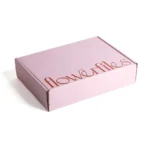 Custom pink corrugated mailer box