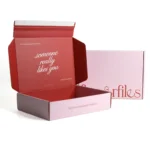 Gold foil logo corrugated mailer box