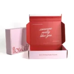 Custom mailer box with adhesive strip