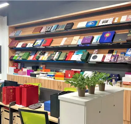 Custom packaging sample showroom
