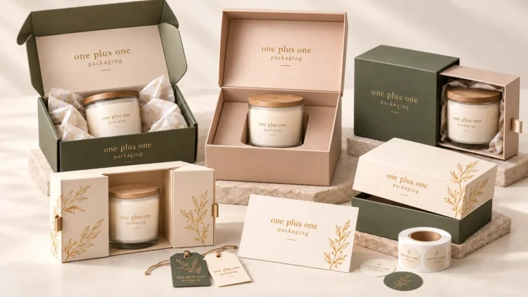 Custom candle boxes in different styles