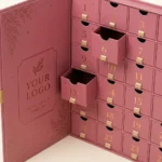 Custom advent calendar box with magnetic double doors