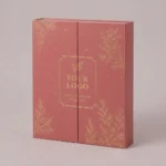 Rigid 24 drawer gift box with gold foil logo