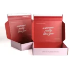 Printed pink mailer box for branded shipping