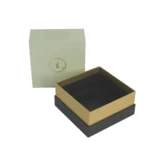Rigid shoulder neck candle box with gold neck